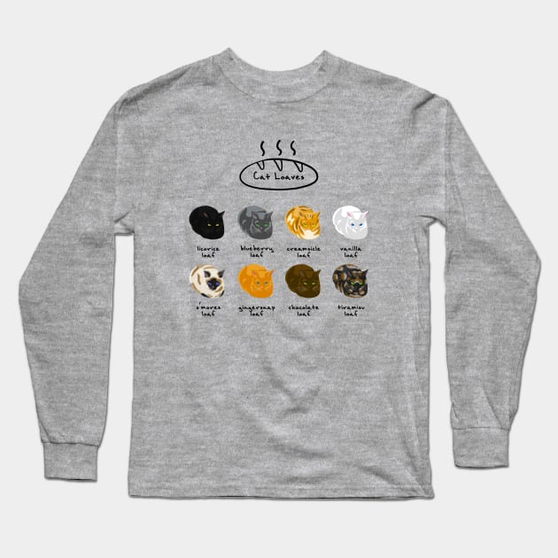 Cat Loaves Long Sleeve T-Shirt by CCDesign